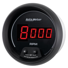 画像をギャラリービューアに読み込む, AutoMeter Gauge Tach 3-3/8in. 10K RPM In-Dash Digital Black Dial W/ Red Led