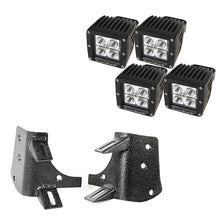 画像をギャラリービューアに読み込む, Rugged Ridge 97-06 Jeep Wrangler TJ/LJ 3in Square Dual A-Pillar LED Kit