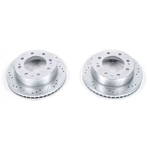 画像をギャラリービューアに読み込む, Power Stop 11-21 GMC Sierra 3500 HD Front Drilled &amp; Slotted Rotor - Pair