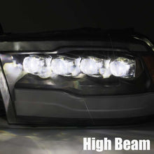 画像をギャラリービューアに読み込む, AlphaRex 09-18 Dodge Ram 1500HD NOVA LED Projector Headlights Plank Style Design Gloss Black w/DRL
