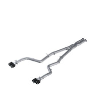 画像をギャラリービューアに読み込む, MBRP 15-16 Dodge Challenger 5.7L HEMI SS 3in Quad Split Rear Exit w/ Carbon Fiber Tips - T304