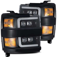 画像をギャラリービューアに読み込む, AlphaRex 15-18 Chevy 2500HD NOVA LED Proj Headlight Plank Style Jet Blk w/Activ Light/Seq Signal/DRL