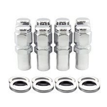 画像をギャラリービューアに読み込む, McGard Hex Lug Nut (Long Shank - 1in. / Duplex) - 9/16-18 / 7/8 Hex / 2.425in. L (8-Pack) - Chrome