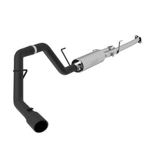 画像をギャラリービューアに読み込む, MBRP 2009-2014 Toyota Tundra 5.7L EC-Std. &amp; SB/CC-SB 3in Cat-Back Single Side AL - Black