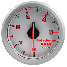 画像をギャラリービューアに読み込む, Autometer Airdrive 2-1/6in Tachometer Gauge 0-5K RPM - Silver
