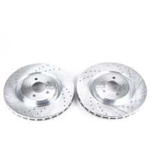画像をギャラリービューアに読み込む, Power Stop 07-14 Ford Mustang Front Evolution Drilled &amp; Slotted Rotors - Pair