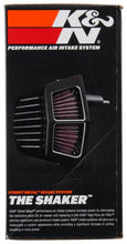 画像をギャラリービューアに読み込む, K&amp;N Street Metal Intake System for 01-16 Harley-Davidson Softail/Dyna - Shaker Black