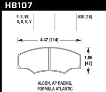 画像をギャラリービューアに読み込む, Hawk CP2361/CP3228/CP5104/CP5144 AP Racing DTC-70 Brake Pads