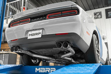 画像をギャラリービューアに読み込む, MBRP 15-16 Dodge Challenger RT 5.7L T304 SS 3in Dual Rear Cat-back CF Quad Tips - Street