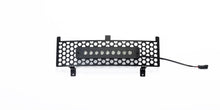 画像をギャラリービューアに読み込む, Putco 15-19 Chevy Silv HD SS Black Punch Design Bumper Grille Insert w/ Curved Flush 10in Light Bar
