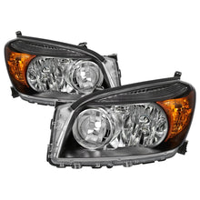 画像をギャラリービューアに読み込む, xTune 06-08 Toyota RAV4 OEM Style Headlights - Black (HD-JH-TRAV06-AM-BK)