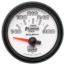 画像をギャラリービューアに読み込む, Autometer Phantom II 52mm Short Sweep Electronic 140-300 Deg F Oil Temperature Gauge