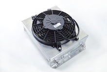 画像をギャラリービューアに読み込む, CSF Dual Fluid Bar &amp; Plate HD Oil Cooler w/9in SPAL Fan (1/3 &amp; 2/3 Partition) - 13.8in L x 10in H