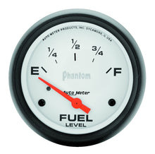 画像をギャラリービューアに読み込む, AutoMeter Gauge Fuel Level 2-5/8in. 240 Ohm(e) to 33 Ohm(f) Elec Phantom