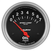 画像をギャラリービューアに読み込む, Autometer Sport-Comp 66.7mm 0-7 BAR Short Sweep Electronic Oil Pressure Gauge