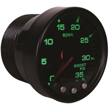 画像をギャラリービューアに読み込む, Autometer Spek-Pro Gauge Boost 2 1/16in 35psi Stepper Motor W/Peak &amp; Warn Blacksmoke//Black