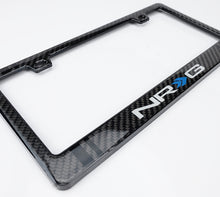 画像をギャラリービューアに読み込む, NRG Carbon License Plate Frame/ Fiber Poly Dip Finish Wet w/ NRG Logo