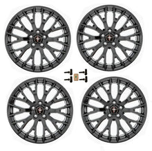画像をギャラリービューアに読み込む, Ford Racing 15-16 Mustang GT 19X9 and 19X9.5 Wheel Set with TPMS Kit - Matte Black