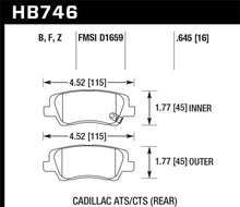 画像をギャラリービューアに読み込む, Hawk Cadillac 13-16 ATS / 14-15 CTS Performance Ceramic Rear Brake Pads