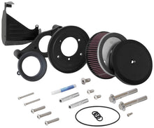 画像をギャラリービューアに読み込む, K&amp;N 17-18 Harley-Davidson Road Glide Hammer Black Street Metal Intake System