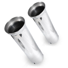 画像をギャラリービューアに読み込む, Stainless Works Bell Exhaust Tips- 2 1/2in ID Inlet 2 1/2in Body