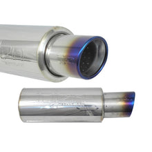 画像をギャラリービューアに読み込む, Injen 2 3/8 Universal Muffler w/Titanium burnt rolled Tip and stainless steel resonated inner wall