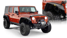 画像をギャラリービューアに読み込む, Bushwacker 07-18 Jeep Wrangler Unlimited Flat Style Flares 4pc 4-Door Sport Utility Only - Black