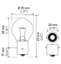画像をギャラリービューアに読み込む, Hella Bulb 635 12V 35W Ba20S B11 F2 (MOQ 10)