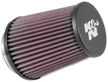 画像をギャラリービューアに読み込む, K&amp;N Universal Rubber Filter 3in Flg 4-1/2inch OD B / 2-1/4inch H - Black Top