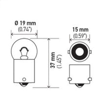 画像をギャラリービューアに読み込む, Hella Bulb 5008 12V 10W BA15s B6