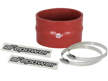 画像をギャラリービューアに読み込む, aFe Magnum FORCE CAI Univ. Silicone Coupling Kit (3.5in. ID / 2.25in. L) Straight w/Hump - Red