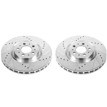 画像をギャラリービューアに読み込む, Power Stop 04-07 Volvo S60 Front Evolution Drilled &amp; Slotted Rotors - Pair