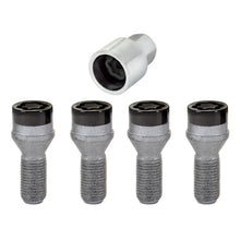 画像をギャラリービューアに読み込む, McGard Wheel Lock Bolt Set - 4pk. (Cone Seat) M14X1.25 / 17mm Hex / 27.3mm Shank Length - Black