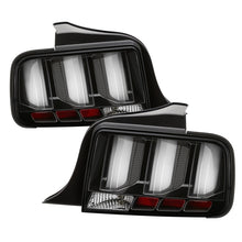 画像をギャラリービューアに読み込む, Spyder 05-09 Ford Mustang (White Light Bar) LED Tail Lights - Black ALT-YD-FM05V3-LED-BK