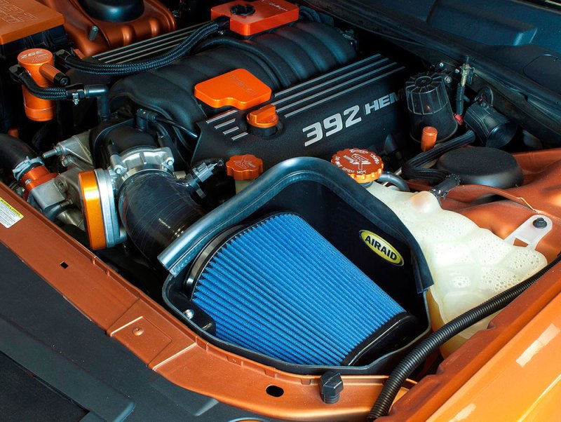 Airaid 11 - 14 Dodge Charger/Challenger MXP Intake System w/ Silicone Tube (Dry / Black Media) - R70オートパーツ【公式】