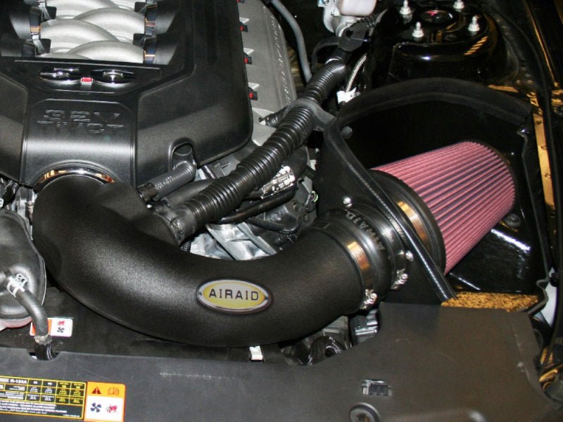 Airaid 11 - 14 Ford Mustang GT 5.0L Race Only (No MVT) MXP Intake System w/ Tube (Oiled / Red Media) - R70オートパーツ【公式】