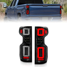 画像をギャラリービューアに読み込む, ANZO 19 - 21 Chevy Silverado Full LED Taillights Black Housing Clear Lens G2 (w/C light Bars) - R70オートパーツ【公式】