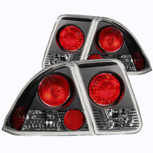 画像をギャラリービューアに読み込む, ANZO 2001 - 2004 Honda Civic Taillights Black - R70オートパーツ【公式】
