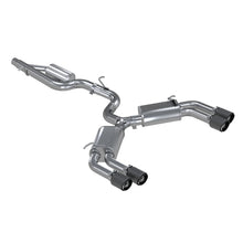 画像をギャラリービューアに読み込む, MBRP 15-18 Audi S3 SS 3in Quad Split Rear Exit w/ Carbon Fiber Tips - T304
