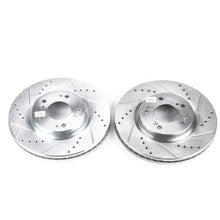 画像をギャラリービューアに読み込む, Power Stop 06-12 Mitsubishi Eclipse Front Evolution Drilled &amp; Slotted Rotors - Pair