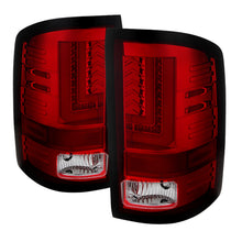 画像をギャラリービューアに読み込む, Spyder GMC Sierra 14-16 LED Tail Lights Red Clear ALT-YD-GS14-LBLED-RC