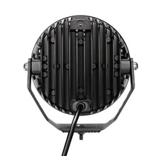 画像をギャラリービューアに読み込む, Go Rhino Xplor Blackout Series Round LED Spot Light Beam w/DRL (Surface/Thread Stud Mnt) 7in. - Blk