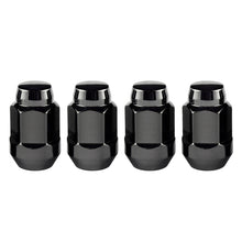画像をギャラリービューアに読み込む, McGard Hex Lug Nut (Cone Seat Bulge Style) 1/2-20 / 3/4 Hex / 1.45in. Length (4-pack) - Black