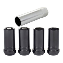 画像をギャラリービューアに読み込む, McGard Wheel Lock Nut Set - 4pk. (Tuner / Cone Seat) M14X1.5 / 1in. Hex / 1.935in. Length - Black