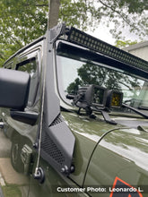 画像をギャラリービューアに読み込む, Go Rhino 18-20 Jeep Wrangler JL/JLU/Gladiator JT XE Windshield Light Bar Mount - 50in Single Row