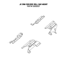画像をギャラリービューアに読み込む, Go Rhino 07-17 Jeep Wrangler 4dr Mouinting Kit for SRM Rack
