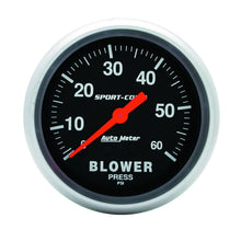 画像をギャラリービューアに読み込む, Autometer Sport Comp Mechanical 2 5/8in 60 psi Blower Pressure Gauge