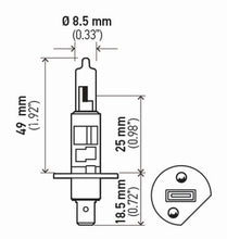 画像をギャラリービューアに読み込む, Hella Bulb H1 12V 55W P145S T25 (2)