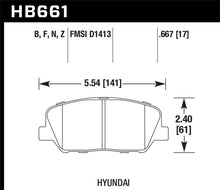 画像をギャラリービューアに読み込む, Hawk 10 Hyundai Genesis Coupe (w/o Brembo Breaks) HP+ Autocross Front Brake Pads