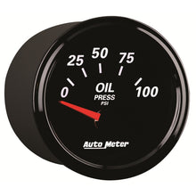 画像をギャラリービューアに読み込む, Autometer Designer Black II 52mm 100 PSI Oil Pressure Gauge